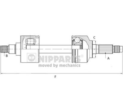 N2802002
NIPPARTS
Wał, półoś napędowa
