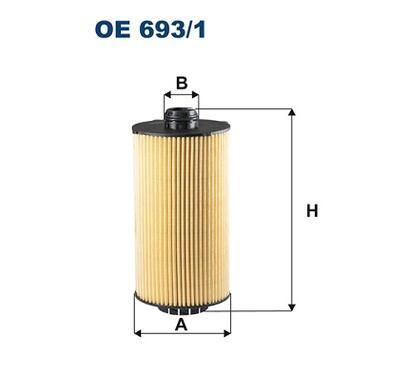 OE 693/1
FILTRON LKW
Filtr oleju
