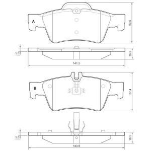 BD S827P
STARLINE
Klocki hamulcowe
