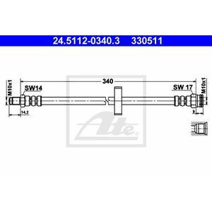 24.5112-0340.3
ATE
Przewód hamulcowy elastyczny
