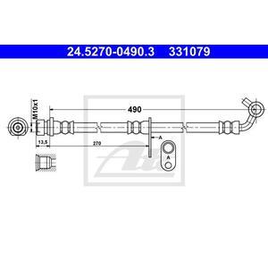 24.5270-0490.3
ATE
Przewód hamulcowy elastyczny
