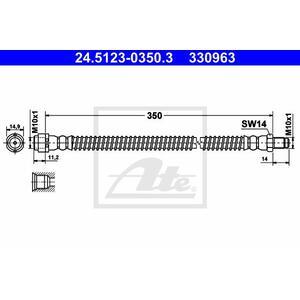 24.5123-0350.3
ATE
Przewód hamulcowy elastyczny
