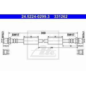24.5224-0299.3
ATE
Przewód hamulcowy elastyczny
