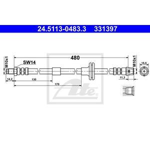 24.5113-0483.3
ATE
Przewód hamulcowy elastyczny
