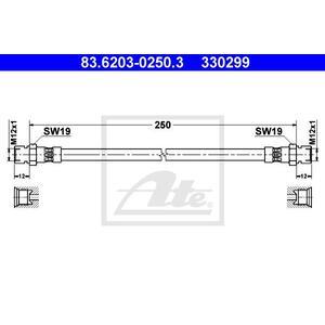 83.6203-0250.3
ATE
Przewód hamulcowy elastyczny
