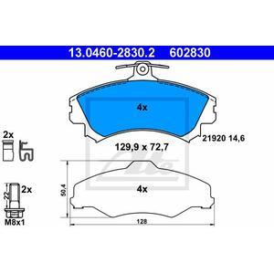 13.0460-2830.2
ATE
Klocki hamulcowe
