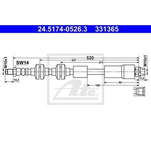 24.5174-0526.3
ATE
Przewód hamulcowy elastyczny
