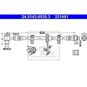 24.5143-0535.3
ATE
Przewód hamulcowy elastyczny
