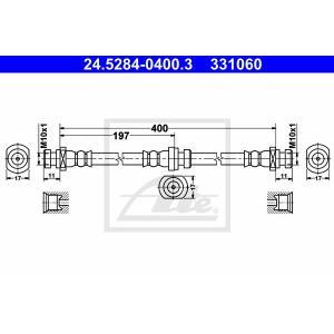 24.5284-0400.3
ATE
Przewód hamulcowy elastyczny
