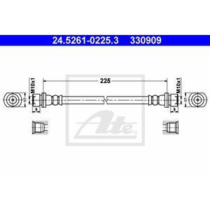 24.5261-0225.3
ATE
Przewód hamulcowy elastyczny
