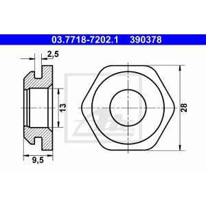 03.7718-7202.1
ATE
Uszczelnienie, króciec przyłączeniowy przewodu podciśn. BKV
