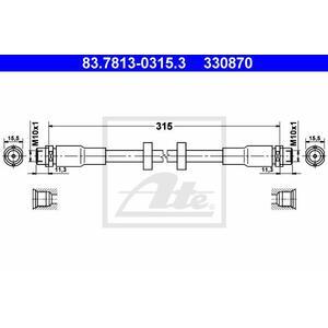 83.7813-0315.3
ATE
Przewód hamulcowy elastyczny
