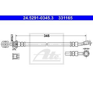 24.5291-0345.3
ATE
Przewód hamulcowy elastyczny
