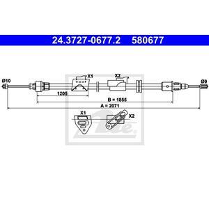 24.3727-0677.2
ATE
Cięgło, hamulec postojowy
