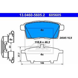 13.0460-5605.2
ATE
Klocki hamulcowe

