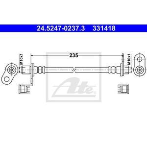 24.5247-0237.3
ATE
Przewód hamulcowy elastyczny
