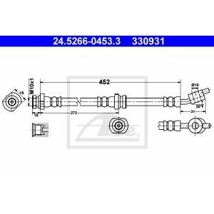 24.5266-0453.3
ATE
Przewód hamulcowy elastyczny
