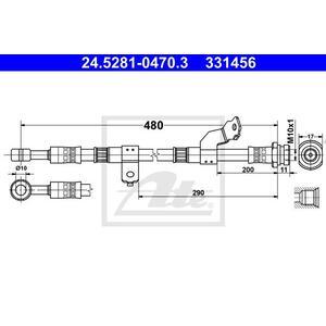 24.5281-0470.3
ATE
Przewód hamulcowy elastyczny
