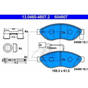 13.0460-4807.2
ATE
Klocki hamulcowe
