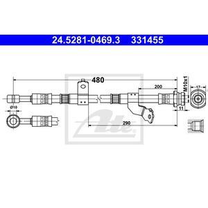 24.5281-0469.3
ATE
Przewód hamulcowy elastyczny
