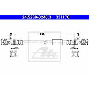 24.5239-0240.3
ATE
Przewód hamulcowy elastyczny
