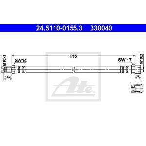 24.5110-0155.3
ATE
Przewód hamulcowy elastyczny
