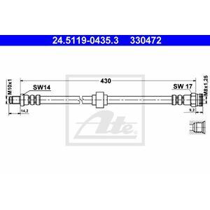 24.5119-0435.3
ATE
Przewód hamulcowy elastyczny
