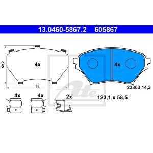 13.0460-5867.2
ATE
Klocki hamulcowe
