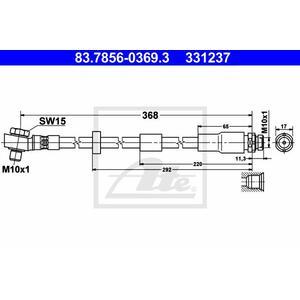 83.7856-0369.3
ATE
Przewód hamulcowy elastyczny
