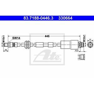 83.7188-0446.3
ATE
Przewód hamulcowy elastyczny
