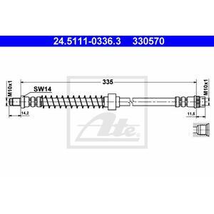 24.5111-0336.3
ATE
Przewód hamulcowy elastyczny
