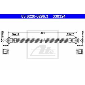 83.6220-0296.3
ATE
Przewód hamulcowy elastyczny
