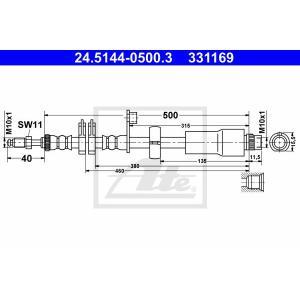 24.5144-0500.3
ATE
Przewód hamulcowy elastyczny
