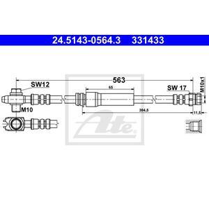 24.5143-0564.3
ATE
Przewód hamulcowy elastyczny
