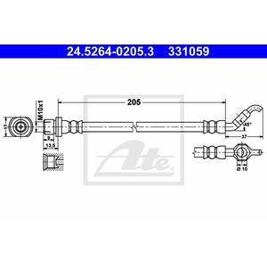 24.5264-0205.3
ATE
Przewód hamulcowy elastyczny
