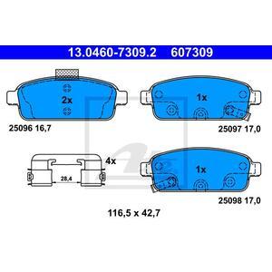 13.0460-7309.2
ATE
Klocki hamulcowe
