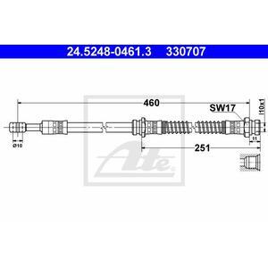 24.5248-0461.3
ATE
Przewód hamulcowy elastyczny

