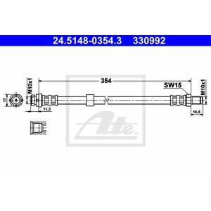 24.5148-0354.3
ATE
Przewód hamulcowy elastyczny
