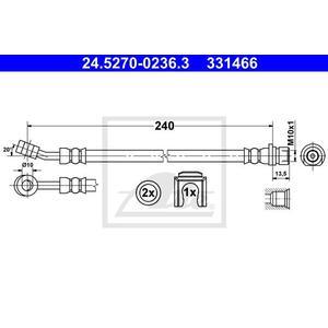 24.5270-0236.3
ATE
Przewód hamulcowy elastyczny
