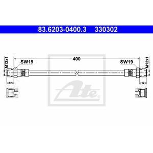 83.6203-0400.3
ATE
Przewód hamulcowy elastyczny
