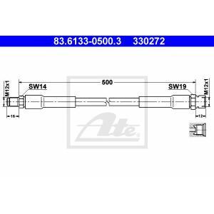 83.6133-0500.3
ATE
Przewód hamulcowy elastyczny
