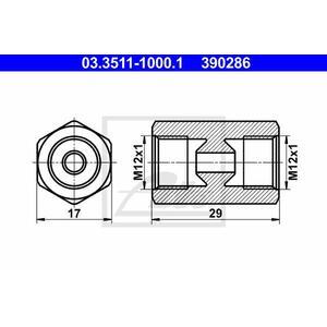 03.3511-1000.1
ATE
Adapter, przewód hamulcowy

