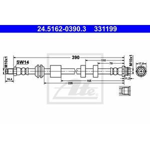 24.5162-0390.3
ATE
Przewód hamulcowy elastyczny

