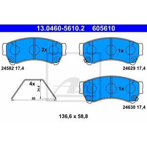 13.0460-5610.2
ATE
Klocki hamulcowe
