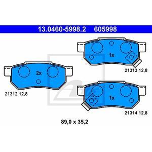 13.0460-5998.2
ATE
Klocki hamulcowe
