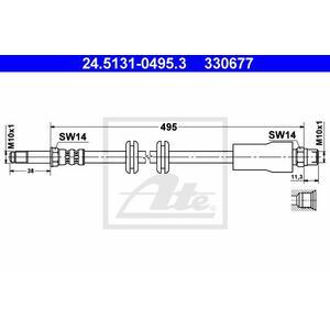 24.5131-0495.3
ATE
Przewód hamulcowy elastyczny
