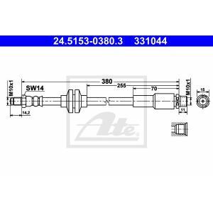 24.5153-0380.3
ATE
Przewód hamulcowy elastyczny
