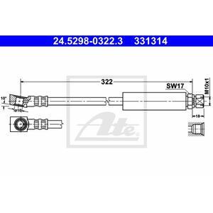 24.5298-0322.3
ATE
Przewód hamulcowy elastyczny
