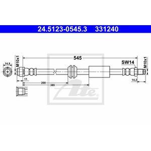 24.5123-0545.3
ATE
Przewód hamulcowy elastyczny
