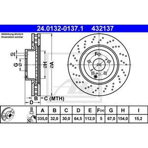 24.0132-0137.1
ATE
Tarcza hamulcowa
